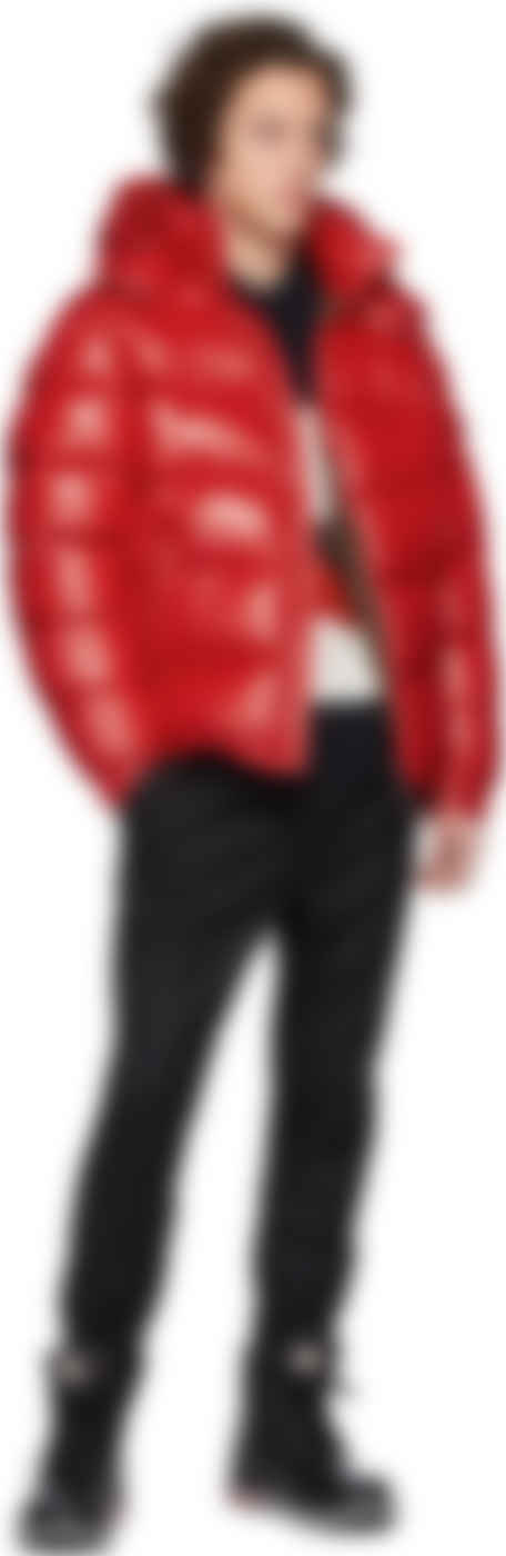 moncler red maya jacket