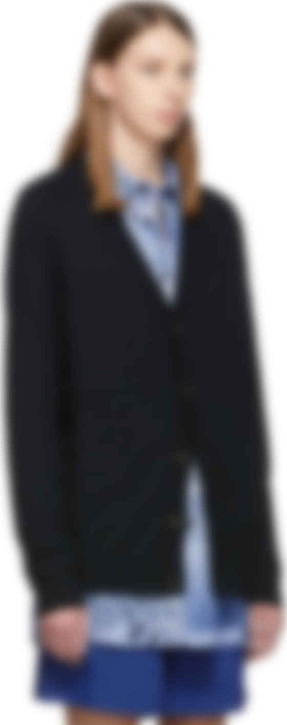acne studios purple cardigan