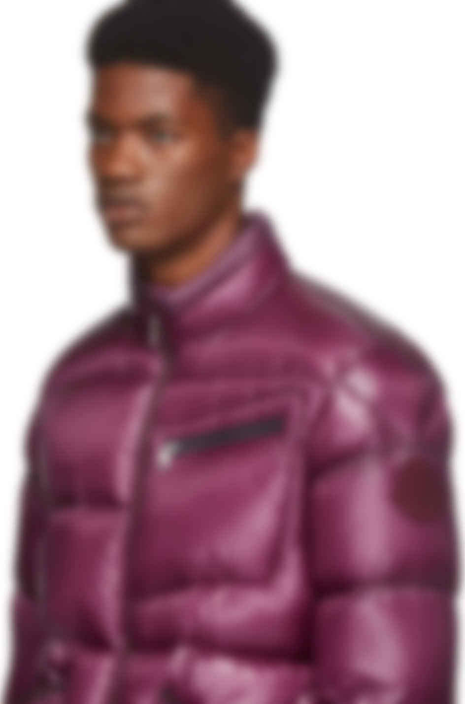 burgundy moncler jacket