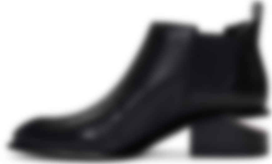 black boots with rose gold