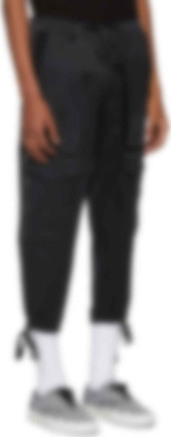 tight black cargo pants