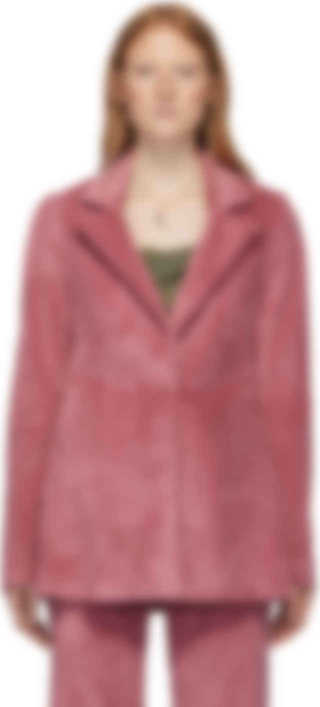 Marina Mosconeのピンク コーデュロイ Irving ブレザーがセール中 Marina Mosconeのピンク コーデュロイ Irving ブレザーがセール中