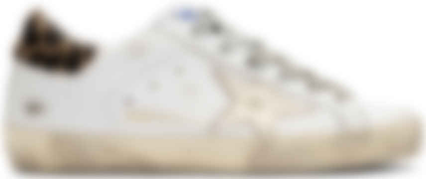 Golden Goose Ssense Exclusive White Gold Giraffe Superstar Sneakers Ssense