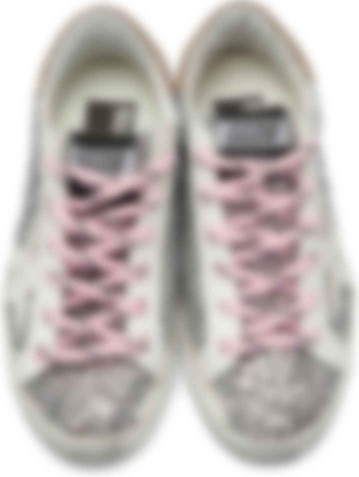 silver and white golden goose