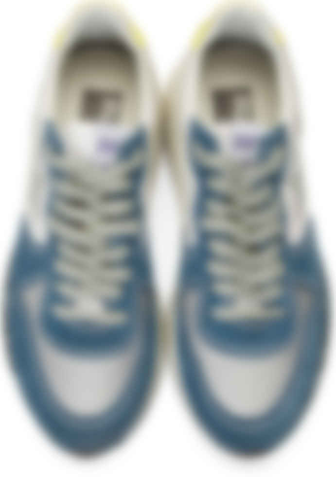 grey blue sneakers