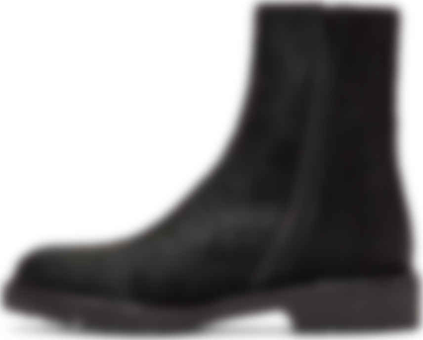 Black pony hair boots Clearance