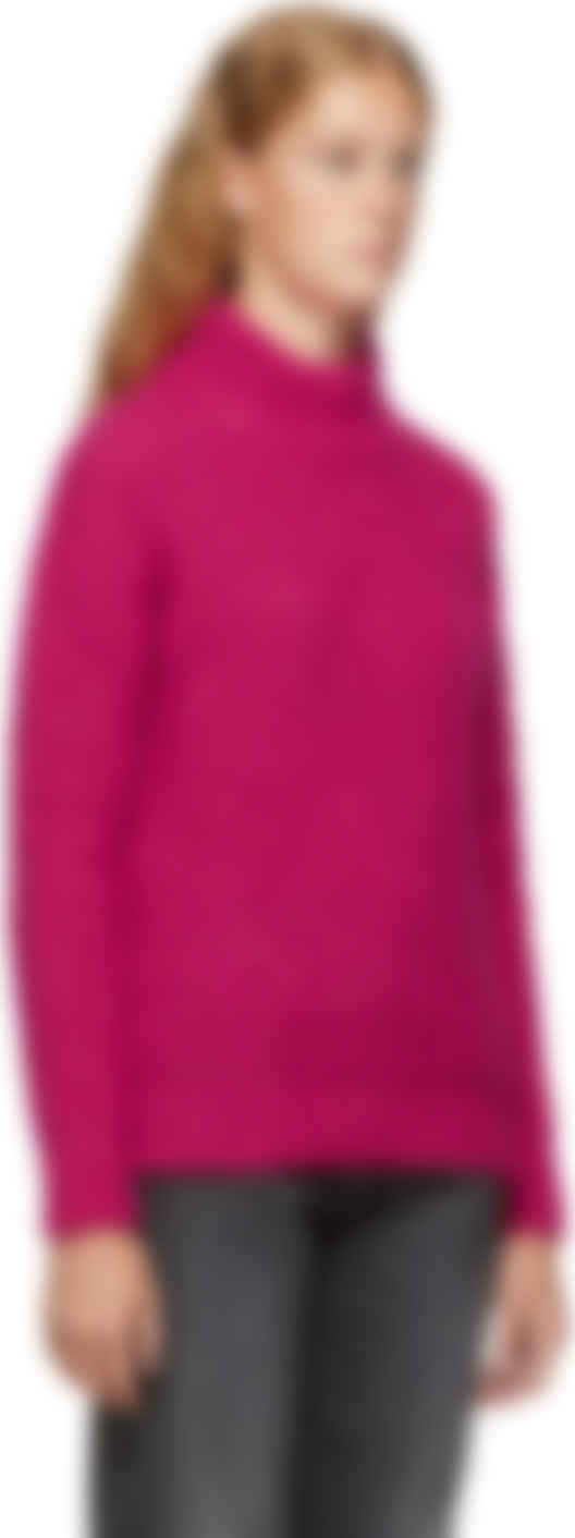 pink sequin turtleneck