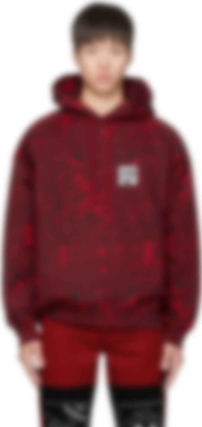 red and black hoodie