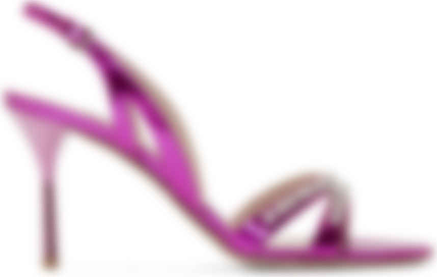 pink crystal sandals