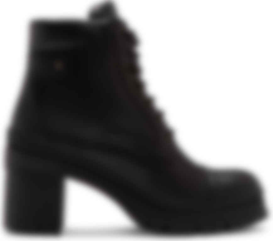 heeled combat boots
