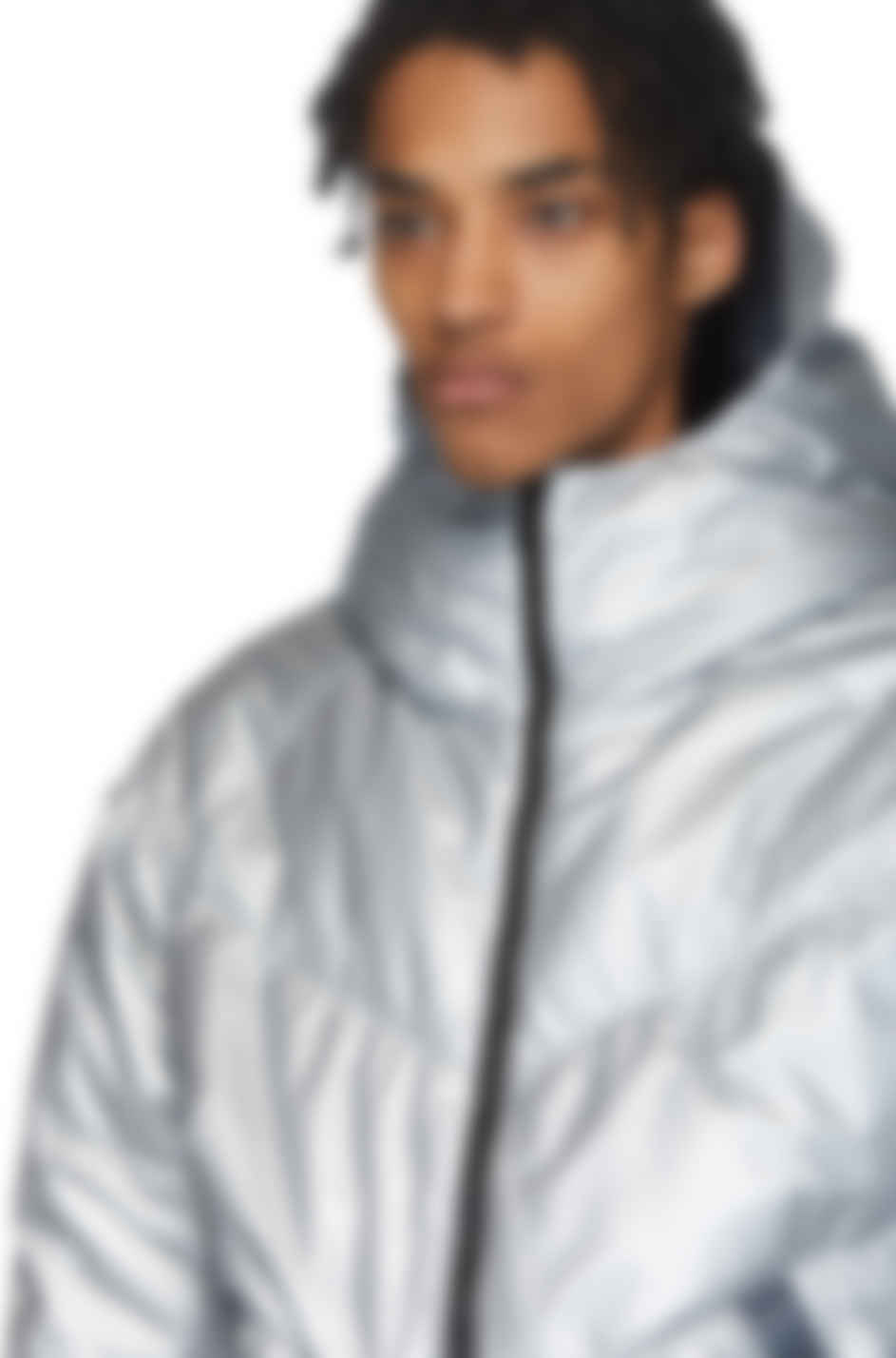 nike silver coat