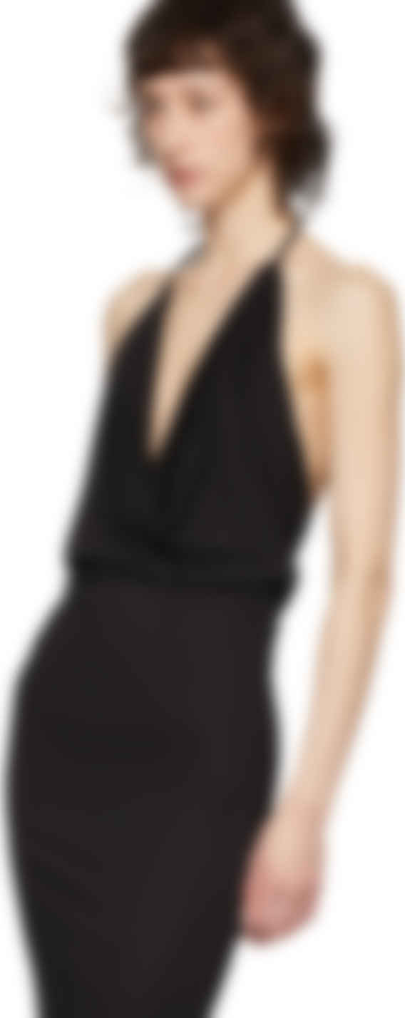 black jersey tank dress