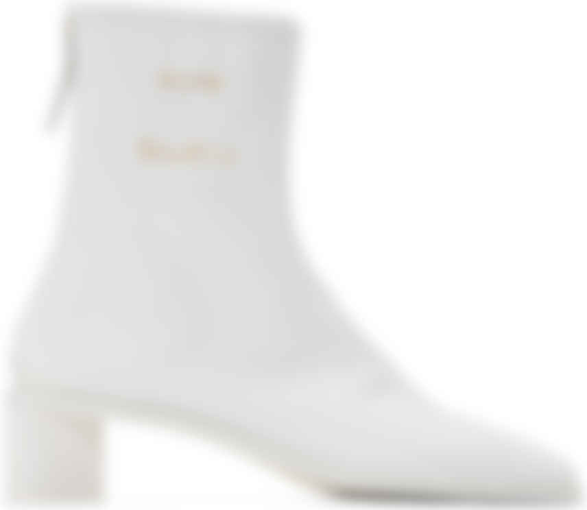 acne studios white boots