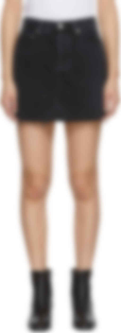 agolde quinn high rise mini skirt