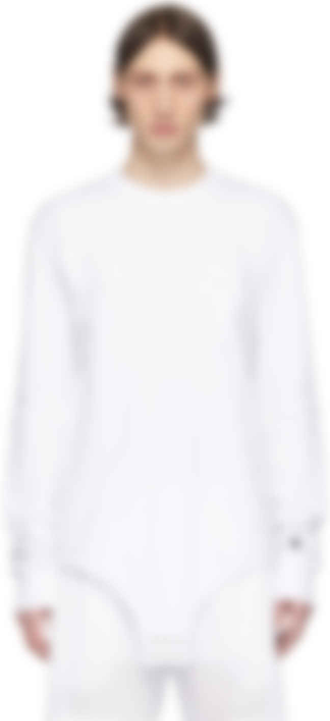 white champion shirt long sleeve
