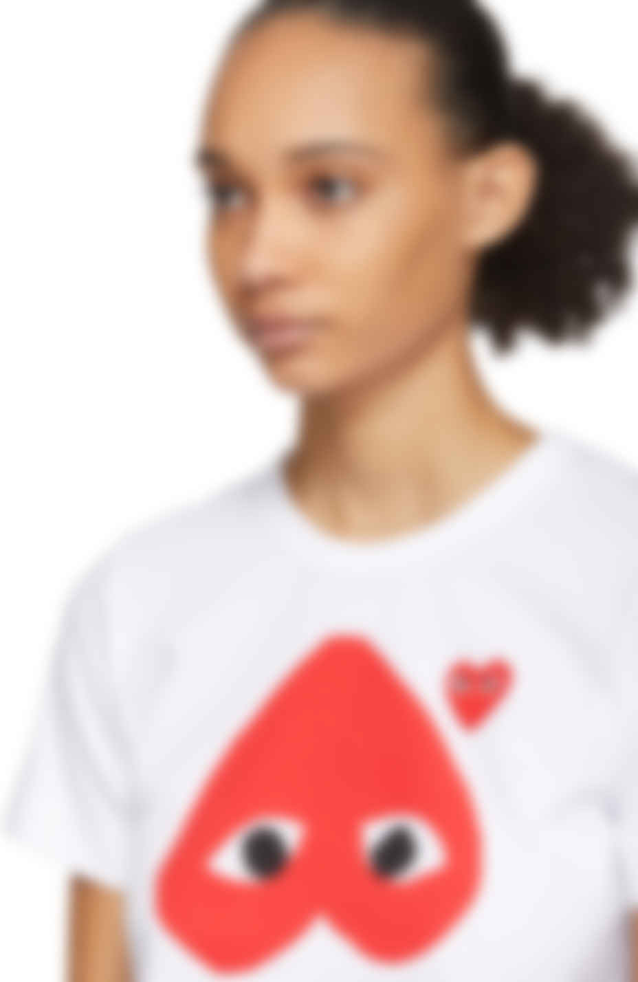 cdg upside down heart