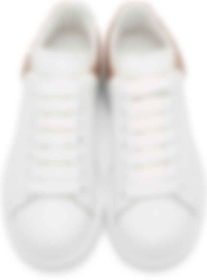 alexander mcqueen rose gold sneakers