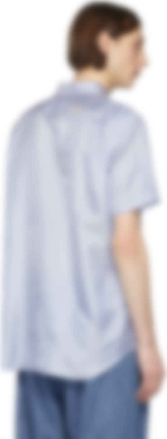 comme des garcons striped short sleeve shirt