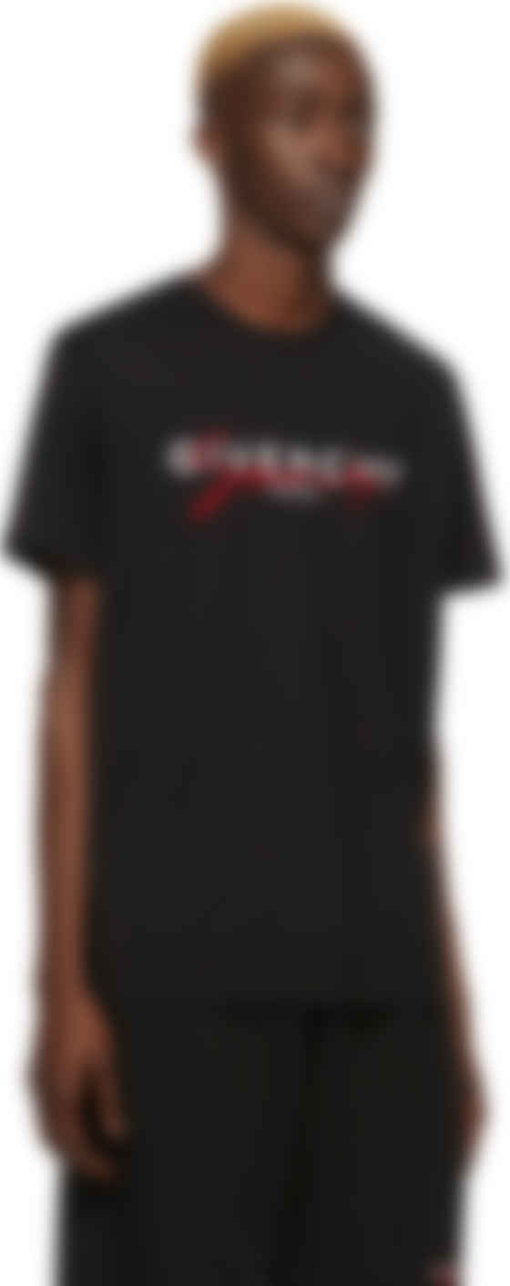 givenchy red signature t shirt