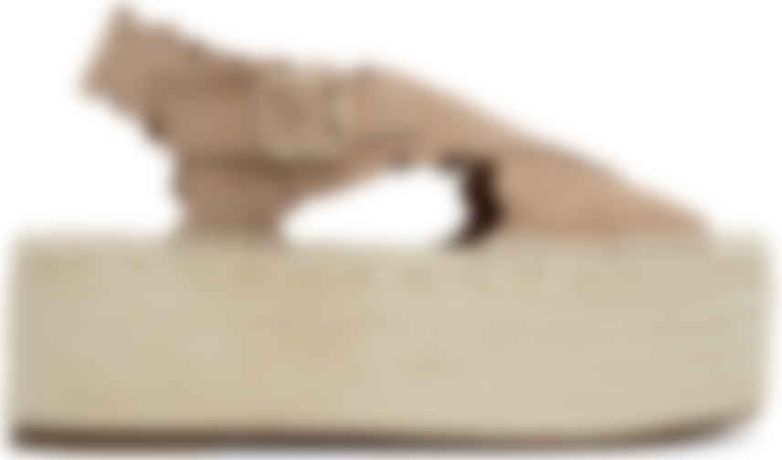 pink suede espadrilles