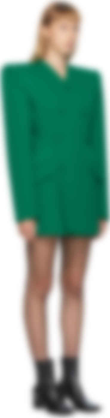 balenciaga green dress