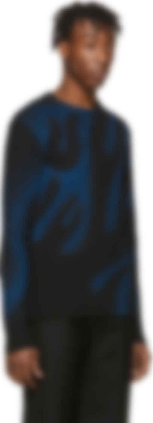 black and blue flame sweater