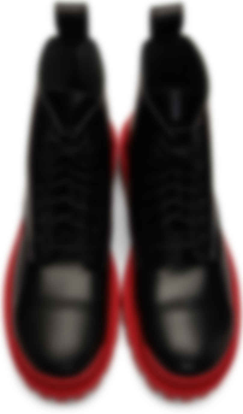balenciaga shoes red and black