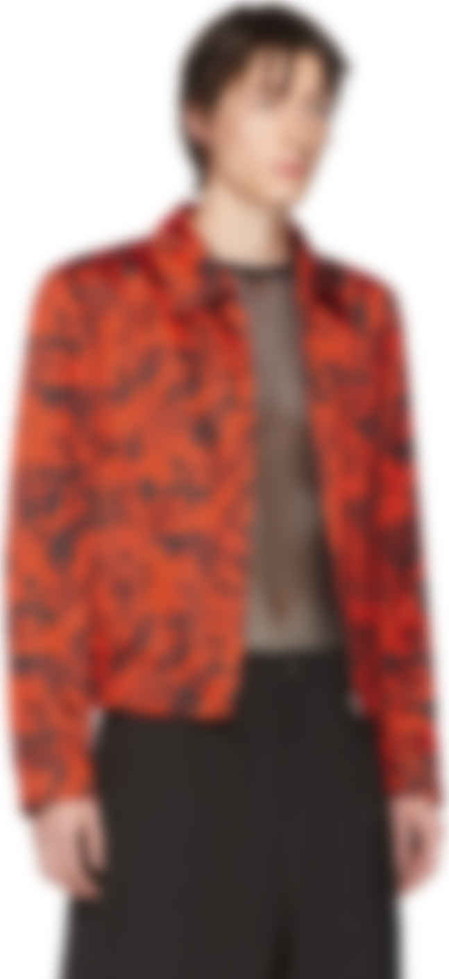 floral zip up jacket