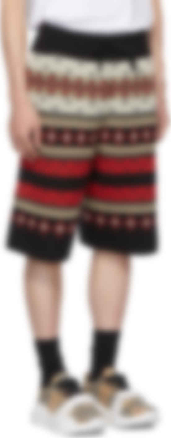 burberry black shorts