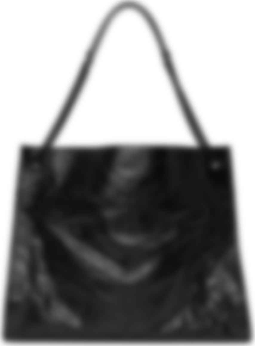 large black quilted tote bag