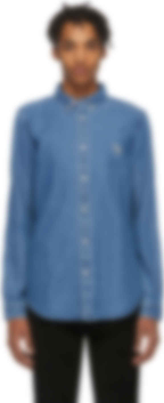 tailored denim shirt
