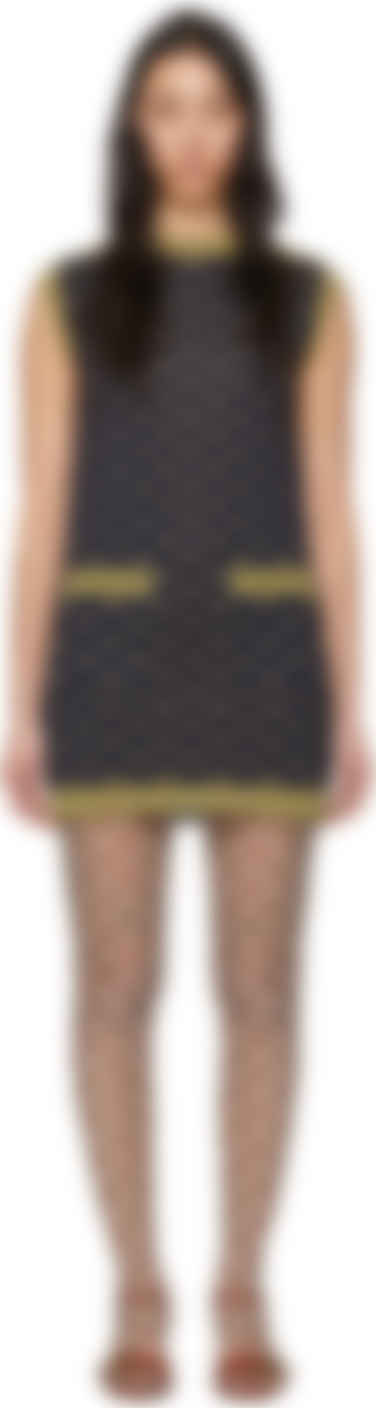gucci navy dress