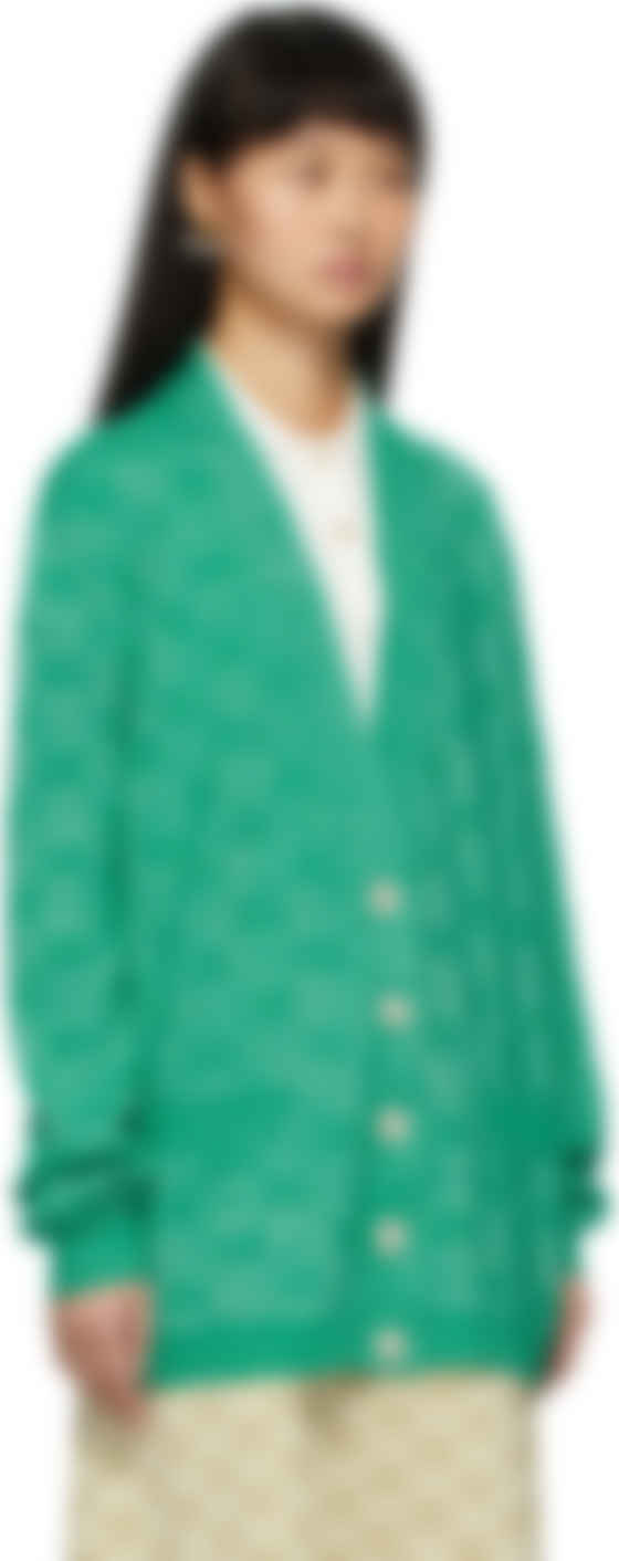 gucci green cardigan