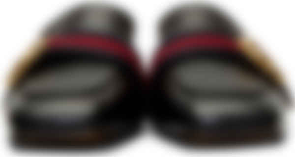 gucci black peyton slippers