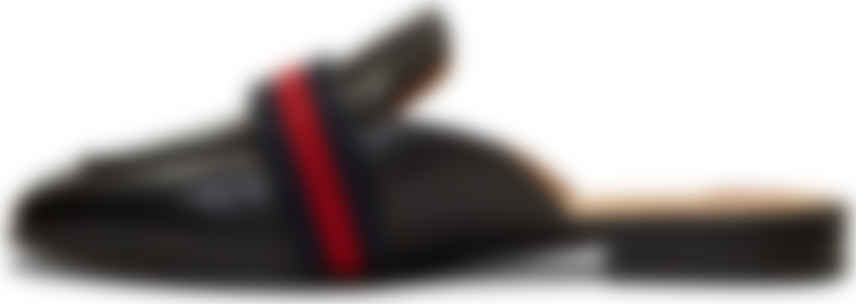gucci black peyton slippers