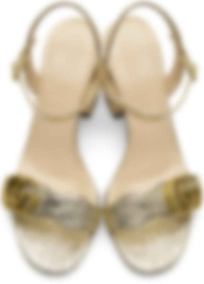 gucci marmont sandal gold