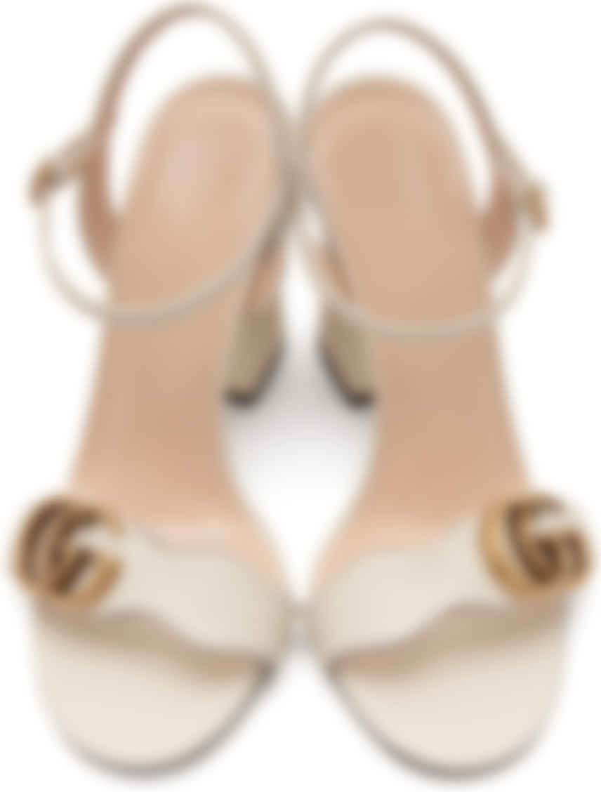 gucci white marmont sandals
