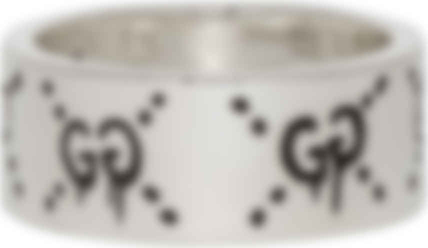 gucci ghost ring ssense