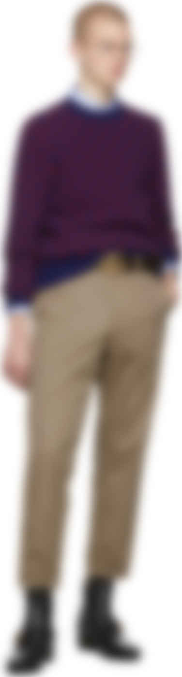 blue and red gucci sweater