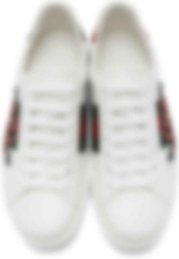 gucci white snake sneakers