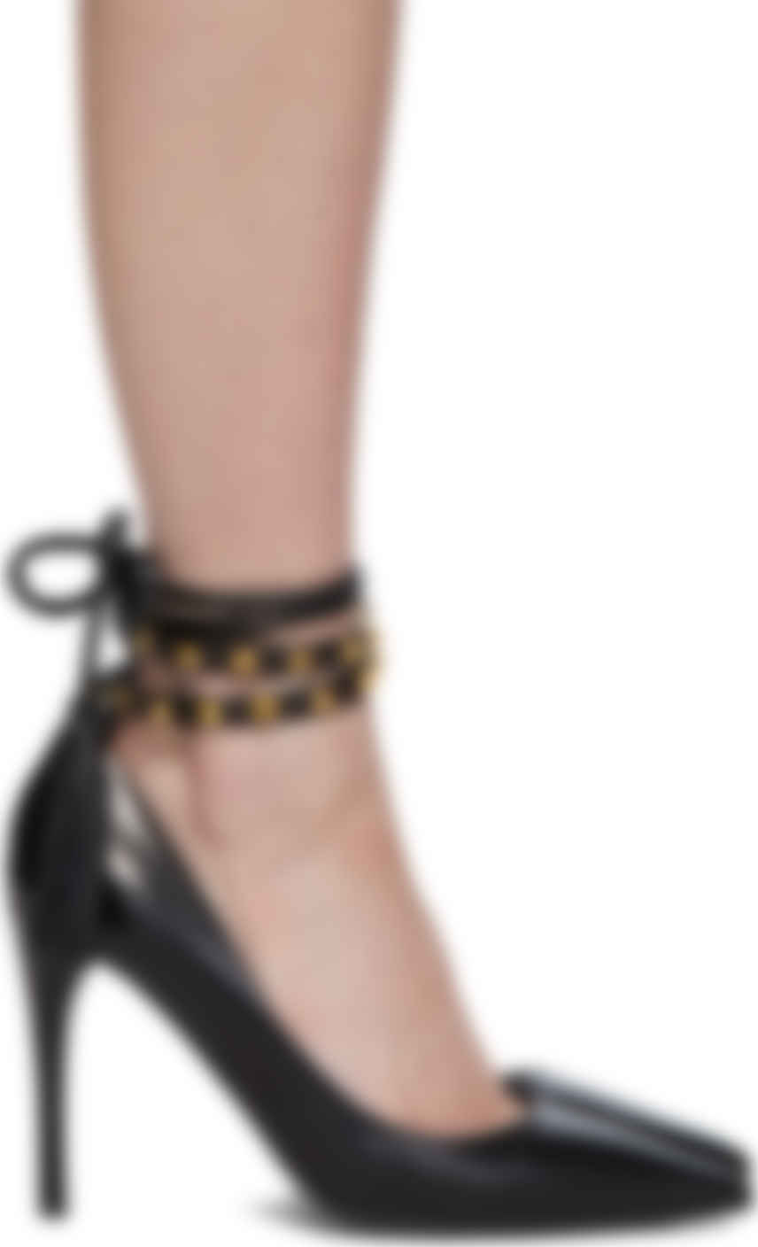 black rockstud heels