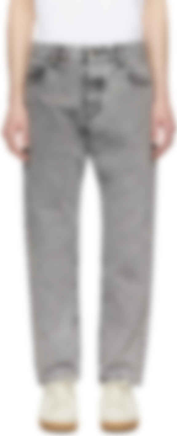 grey carrot fit jeans