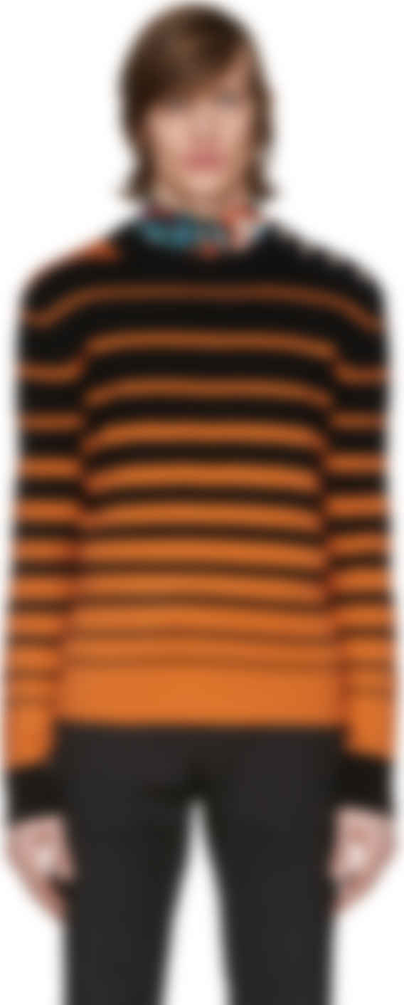 Orange and black sweater clearance