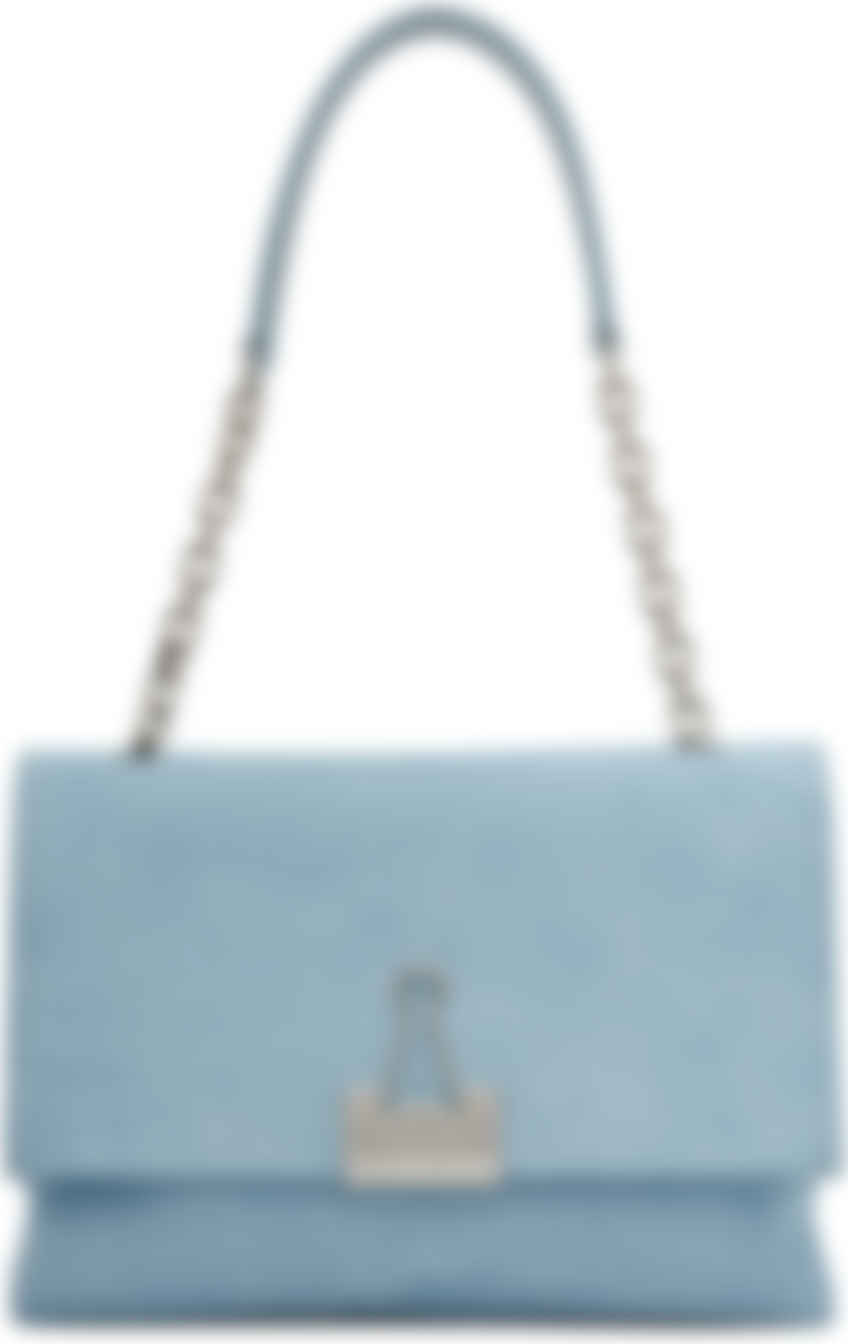 blue white bag