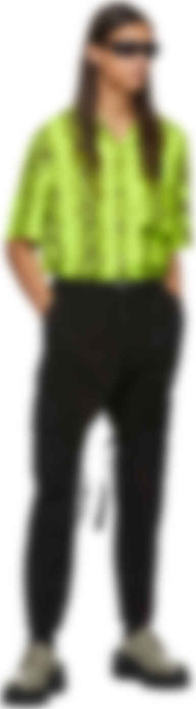 black parachute cargo pants