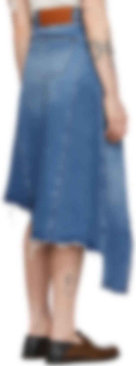 loewe denim skirt