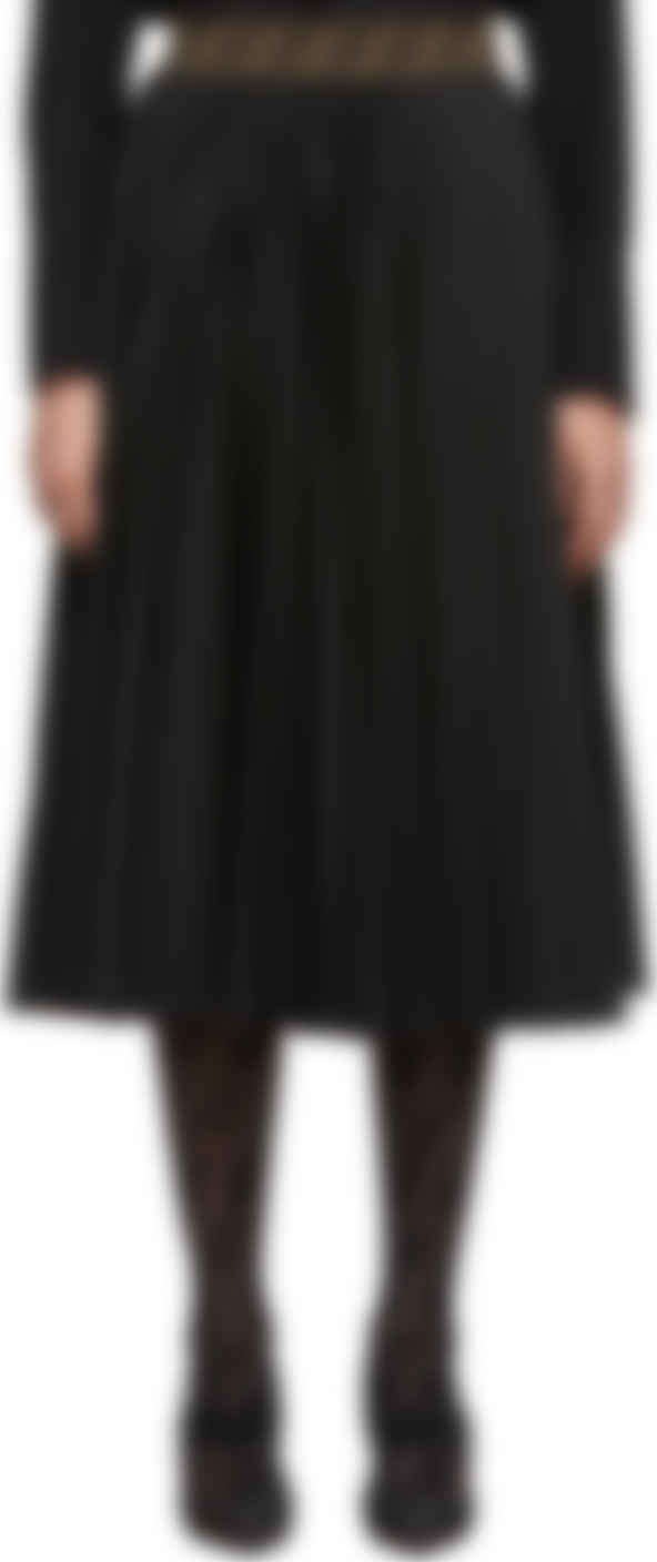 fendi black skirt
