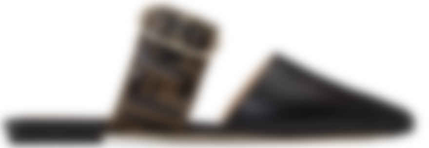 fendi black slippers