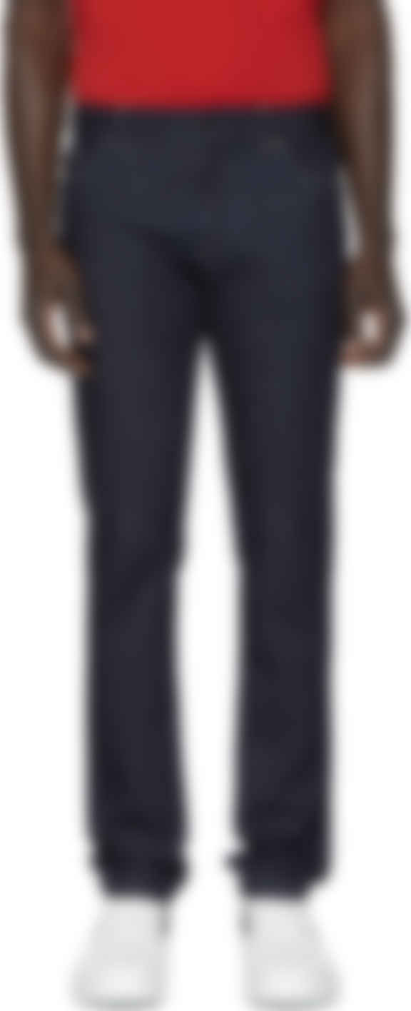 indigo stretch jeans