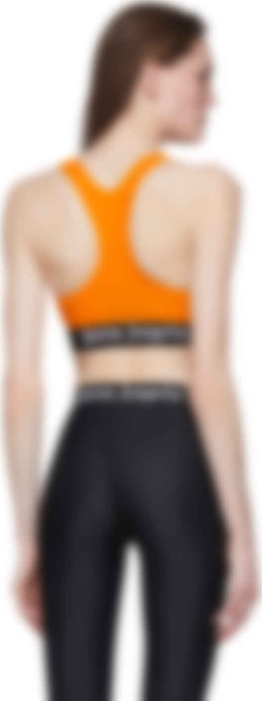 orange sports bra